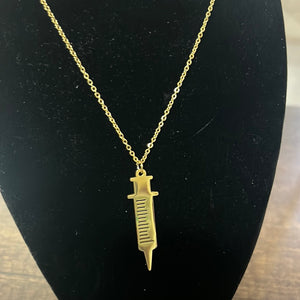 Necklace with Medical Design for Women, Stainless Steel Chain with Pendant.