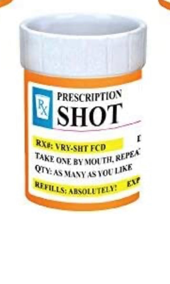 Rx Prescription Shot Glasses