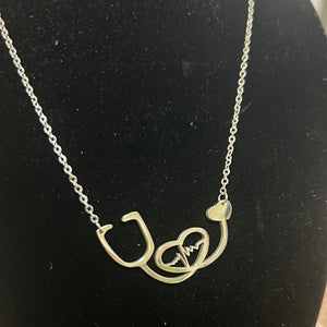 Necklace with Medical Design for Women, Stainless Steel Chain with Pendant.