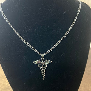 Necklace with Medical Design for Women, Stainless Steel Chain with Pendant.