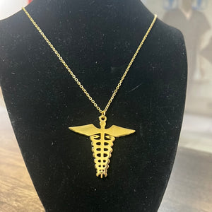 Necklace with Medical Design for Women, Stainless Steel Chain with Pendant.